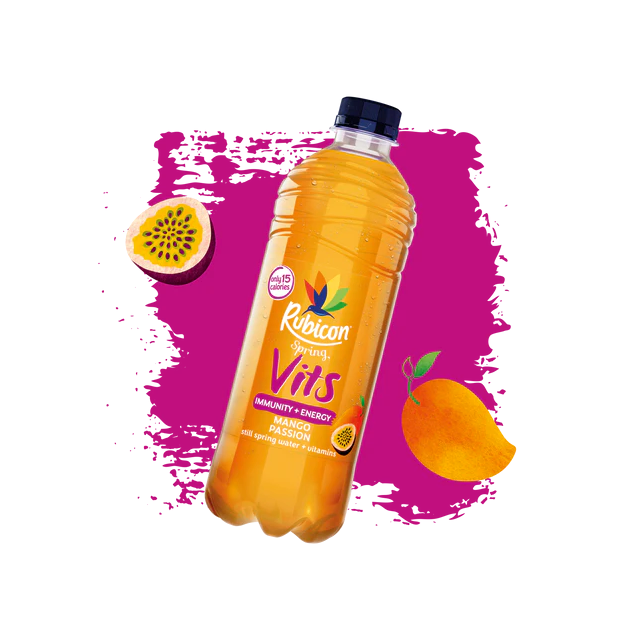 Rubicon Spring Still Vits Mango Passion 500ml 12 Pack