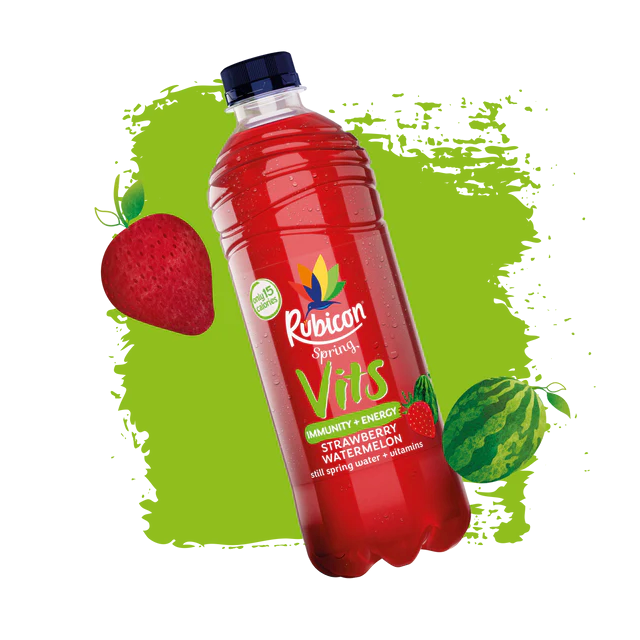Rubicon Spring Still Vits Strawberry Watermelon 500ml 12 Pack