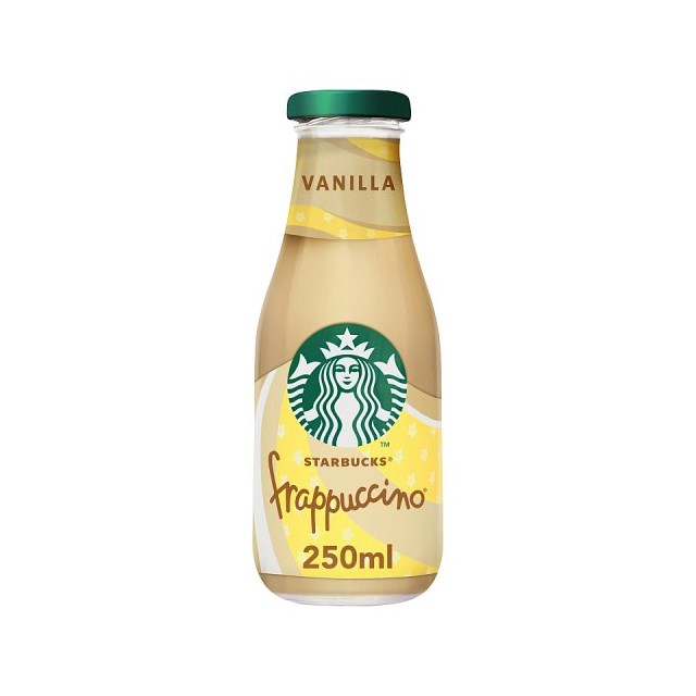 Starbucks Frappuccino Vanilla Glass Bottles 250 ml (8 Pack)