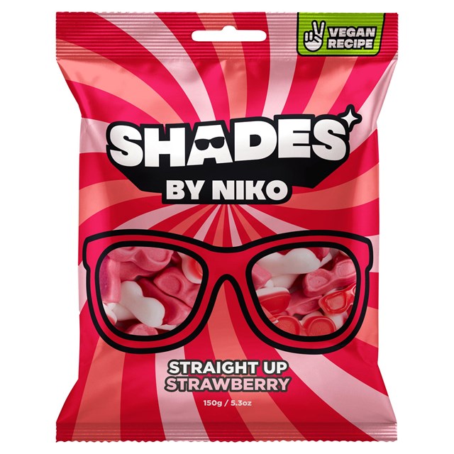 Shades By Niko Straight Up Strawberry 150g 20 Pack