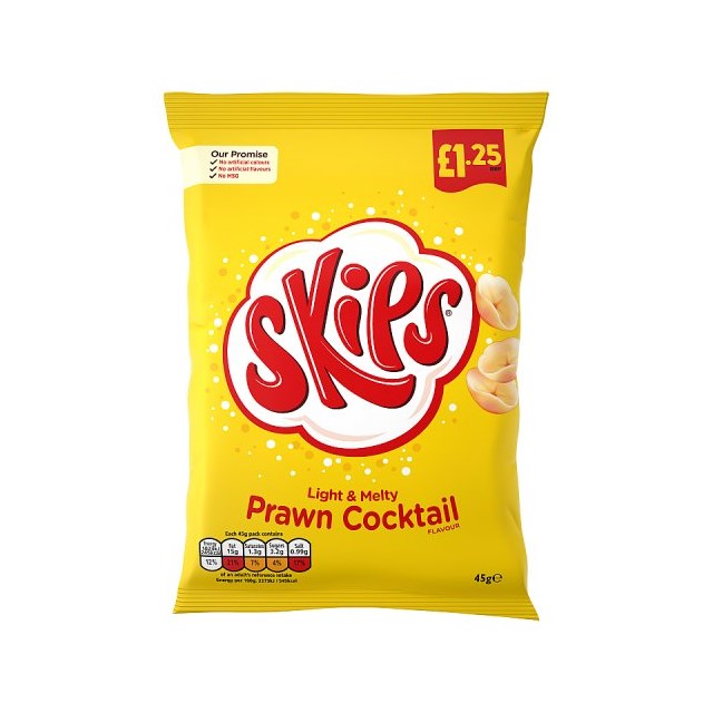 Skips Prawn Cocktail 45g £1.25 16 Pack