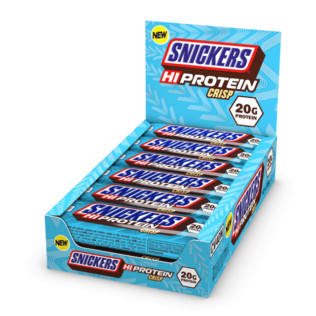 Snickers Hi-Protein Crisp 20g Protein 55g 12 Pack