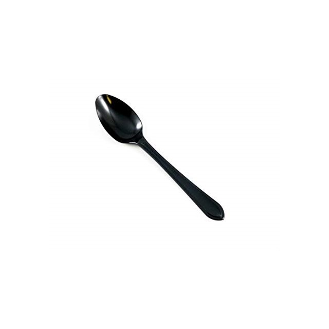 PLASTIC BLACK HEAVY DUTY SPOON 1000 Pack