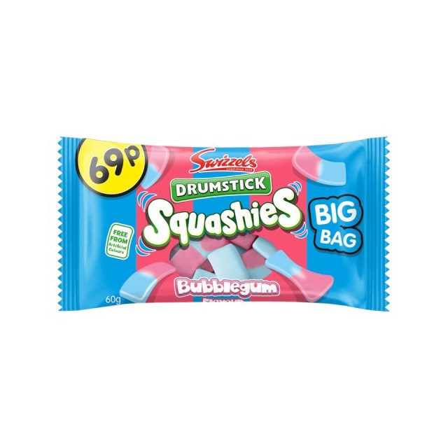 Swizzels Squashies Bubblegum 60g 69p (30 Pack)