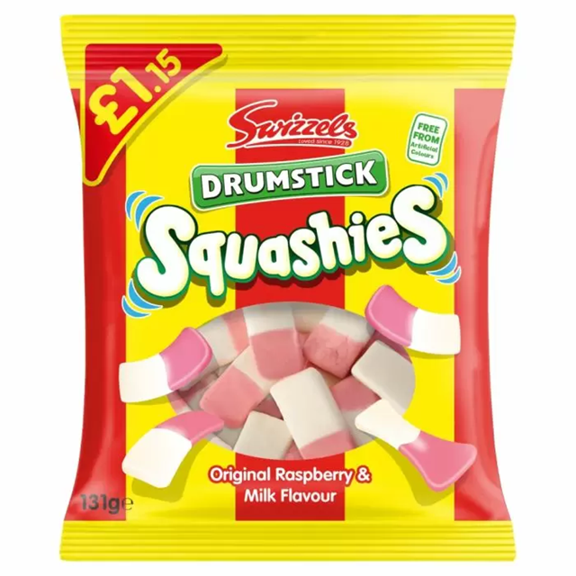 Swizzels Squashies Drumstick £1.15 131g (12 Pack)