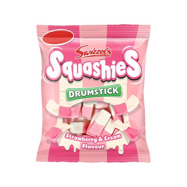 Squashies Drumstick Strawberry & Cream 120g £1.15 12 Pack