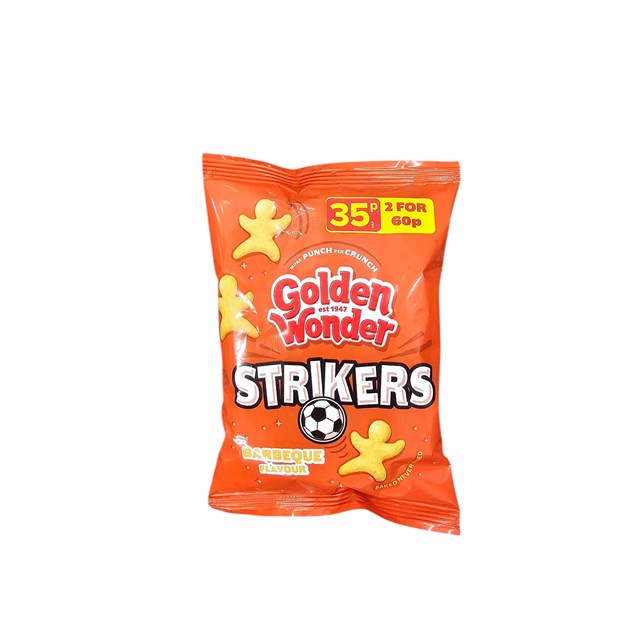 Golden Wonder Barbecue Strikers 22g 35p (36 Pack)