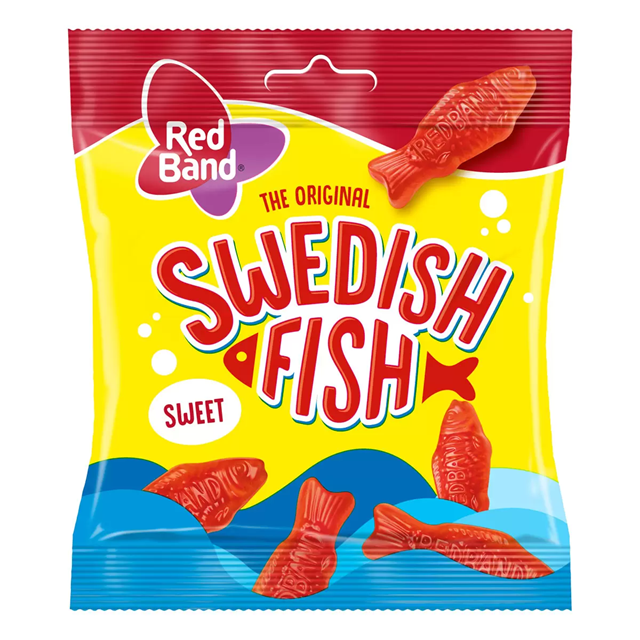 Red Band Swedish Fish Original 100g 10 Pack