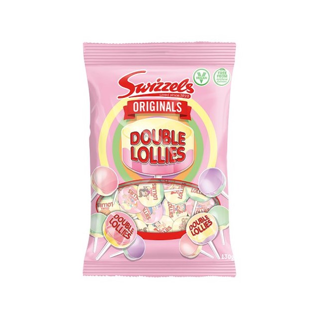Swizzels Originals Double Lollies 130g (12 Pack)