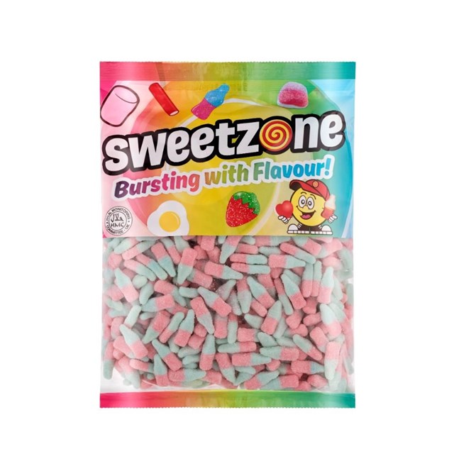 SWEETZONE 1kg BAG FIZZY BLUE BOTTLES