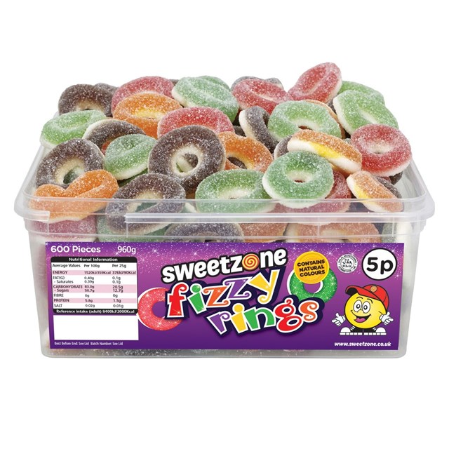 SWEETZONE 5P TUBS Fizzy Rings