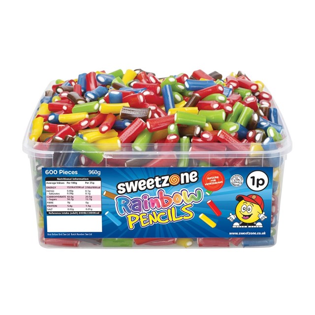 SWEETZONE 1P TUBS Rainbow Pencils
