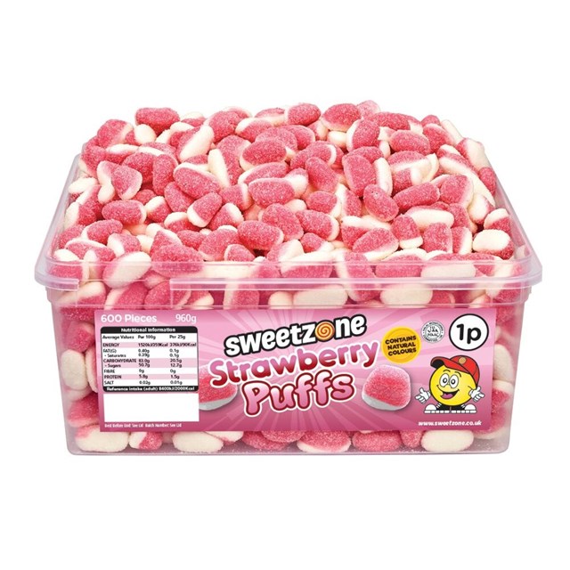 SWEETZONE 1P TUBS Strawberry Puffs