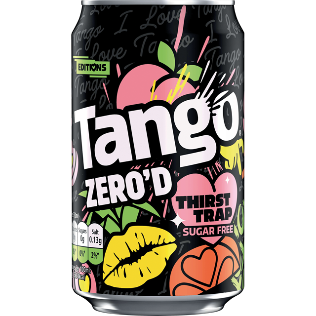 Tango Zero'd Thirst Trap Apple & Peach Cans 330ml 24 Pack
