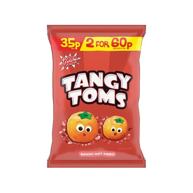 Golden Wonder Tangy Toms 22g 35p (36 Pack)