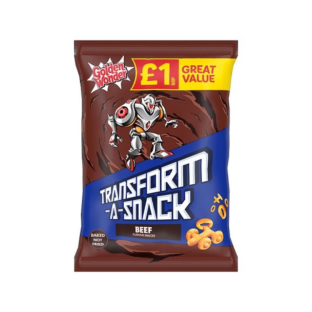 Golden Wonder Transform-A-Snack Beef 56g 18 Pack £1