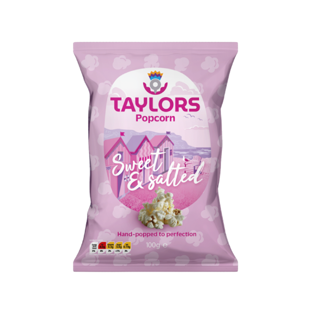 Taylors Sweet & Salted Popcorn 100g (8 Pack)