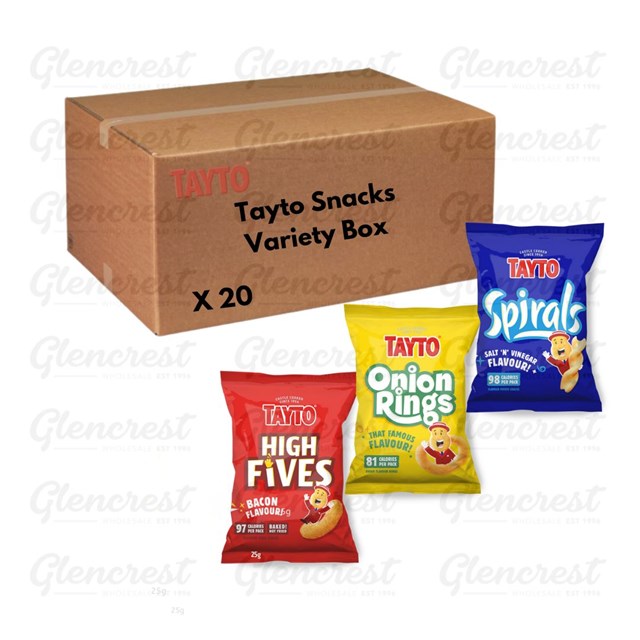 Tayto Snacks Variety Box 13g-17g 20 Pack