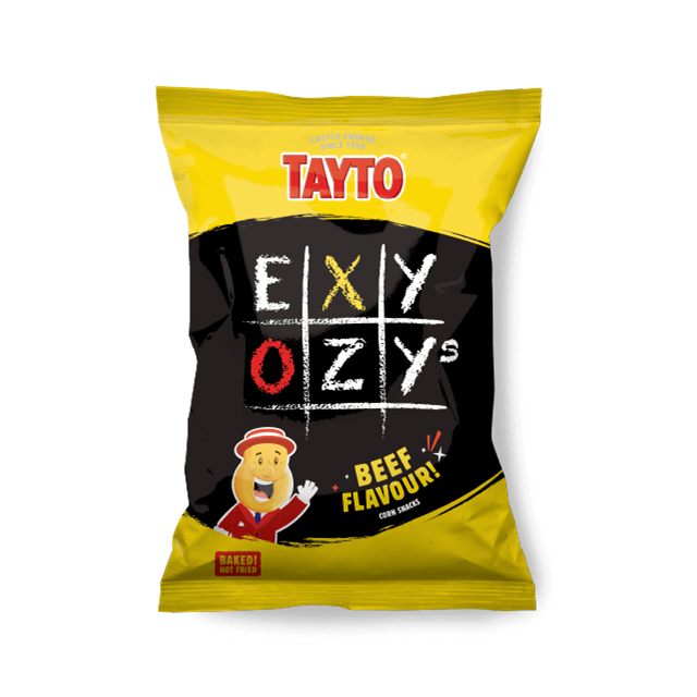 Tayto Exy Ozy's Beef Flavoured Baked Corn Snacks 60g 20 Pack