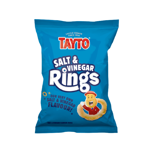 Tayto Salt & Vinegar Rings 37.5g 12 Pack