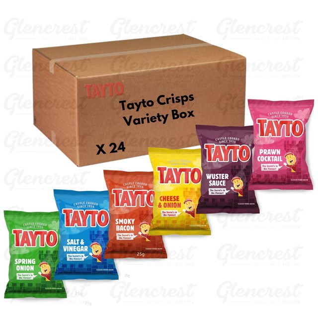 Tayto Crisps Variety Box 25g 24 Pack