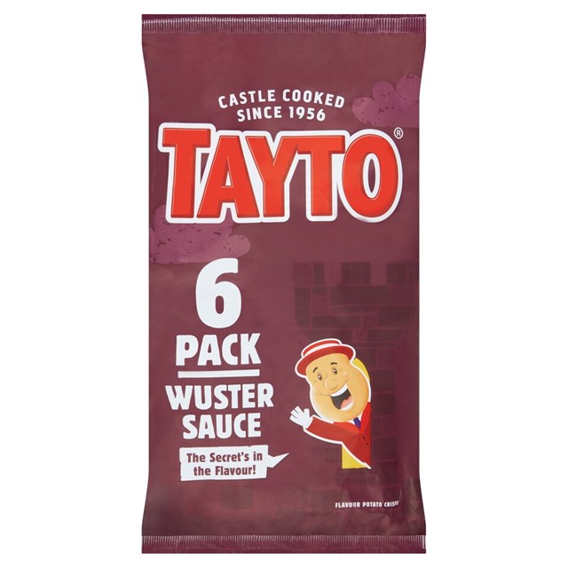 Tayto Crisps Wuster Sauce 25g 6 Pack 16 Pack