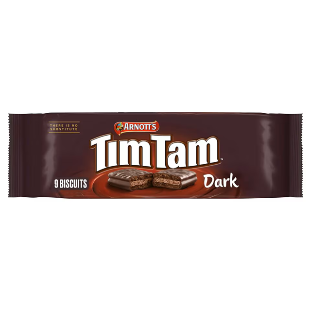 Tim Tam Classic Dark Chocolate Austraian Biscuits 163g 24 x 9 Pack