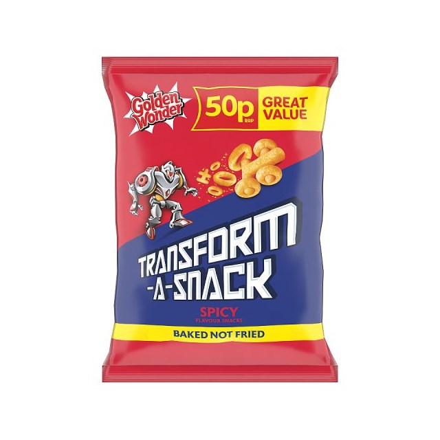 Golden Wonder Transform A Snack Spicy 27g 30 Pack 50p