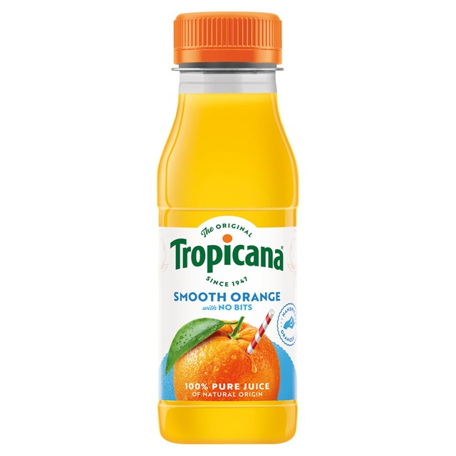 Tropicana Smooth Orange Juice with No Bits 250ml 12 Pack