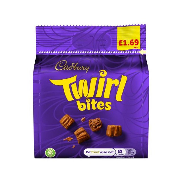Cadburys Twirl Bites 85g £1.50 10 Pack