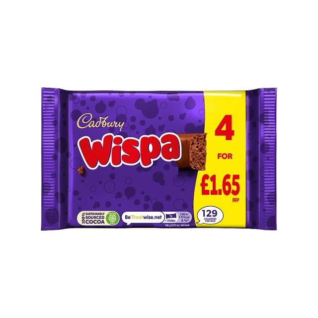 Cadburys Wispa 94.8g £1.65 11 x 4 Pack