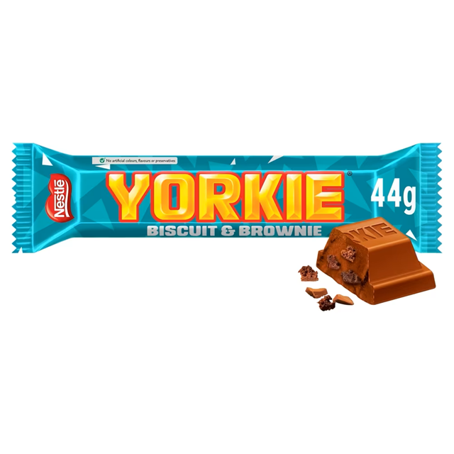 Yorkie Biscuit & Brownie Milk Chocolate 44g 24 Pack