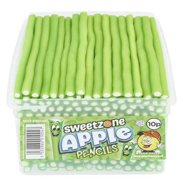 Sweetzone Apple Pencils Tubs 100 Pieces