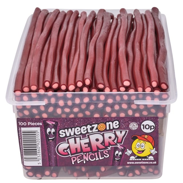 SWEETZONE TUBS PENCILS CHERRY 10p