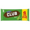 McVities Club Milk Chocolate Mint 132g 12 x 6 Pack £1.25