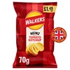 Walkers Crisps Heinz Tomato Ketchup 70g 18 Pack £1.49