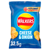 WALKERS CHEESE & ONION 32.5g Bags (32 PACK)