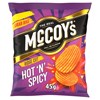 MCCOYS HOT & SPICY RIDGE CUT CRISPS 45g (36 Pack)