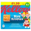 Kelloggs Rice Krispies Cereal Bars 20g £1.39 (14 x 6 Pack)