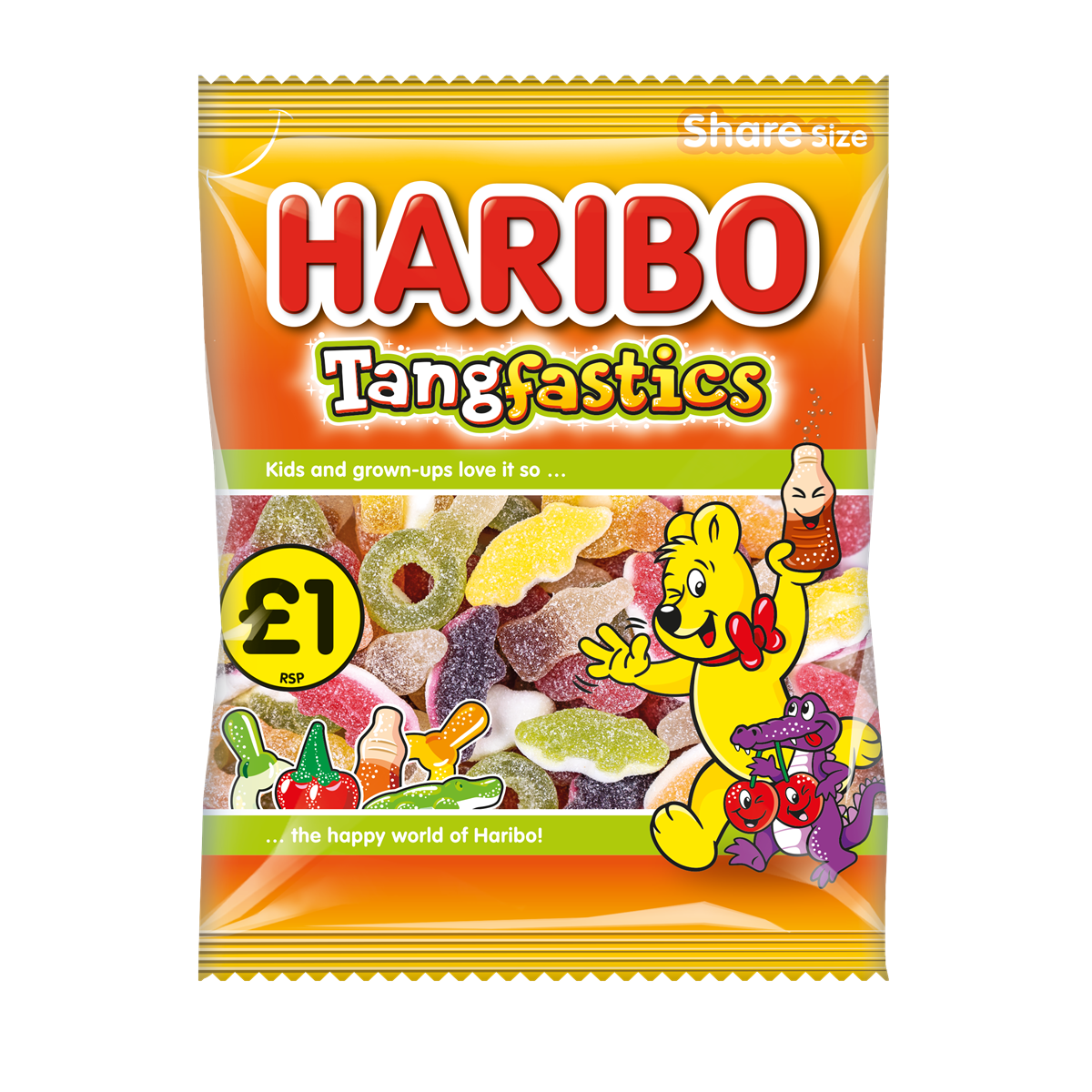 HARIBO £1 TANGFASTICS 160g (12 PACK) haribo 1 kilo