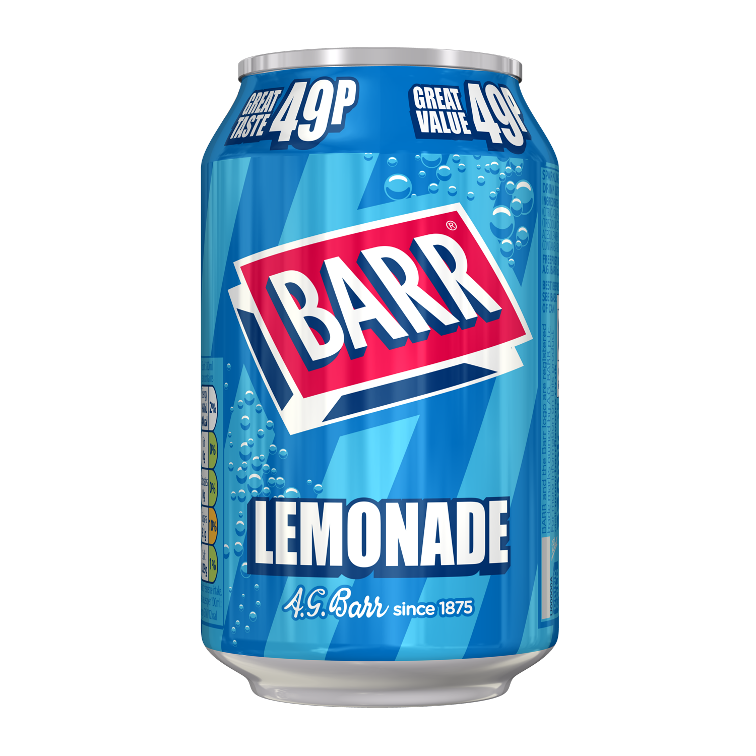 BARRS 49P LEMONADE 330ml (24 PACK)