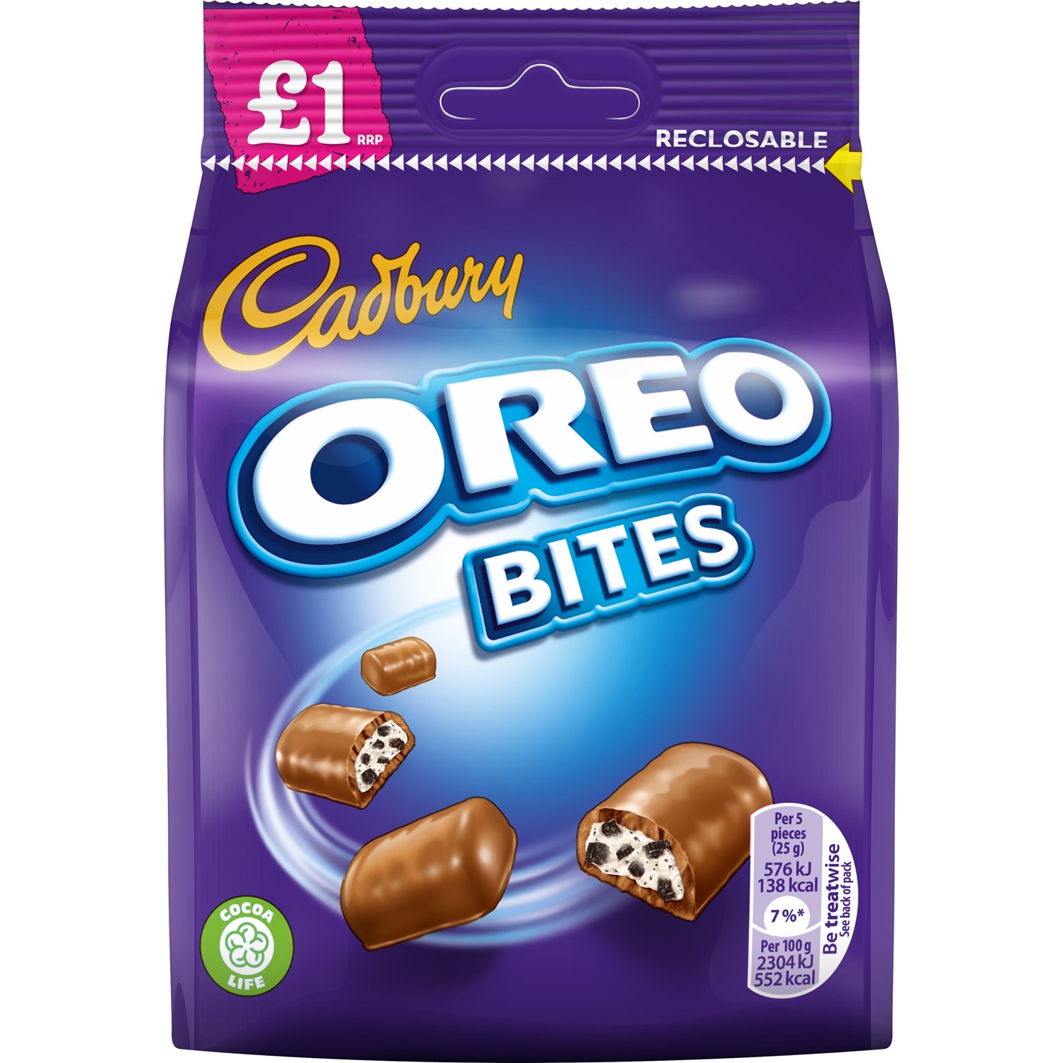 CADBURYS OREO BITES £1 95g (10 PACK)
