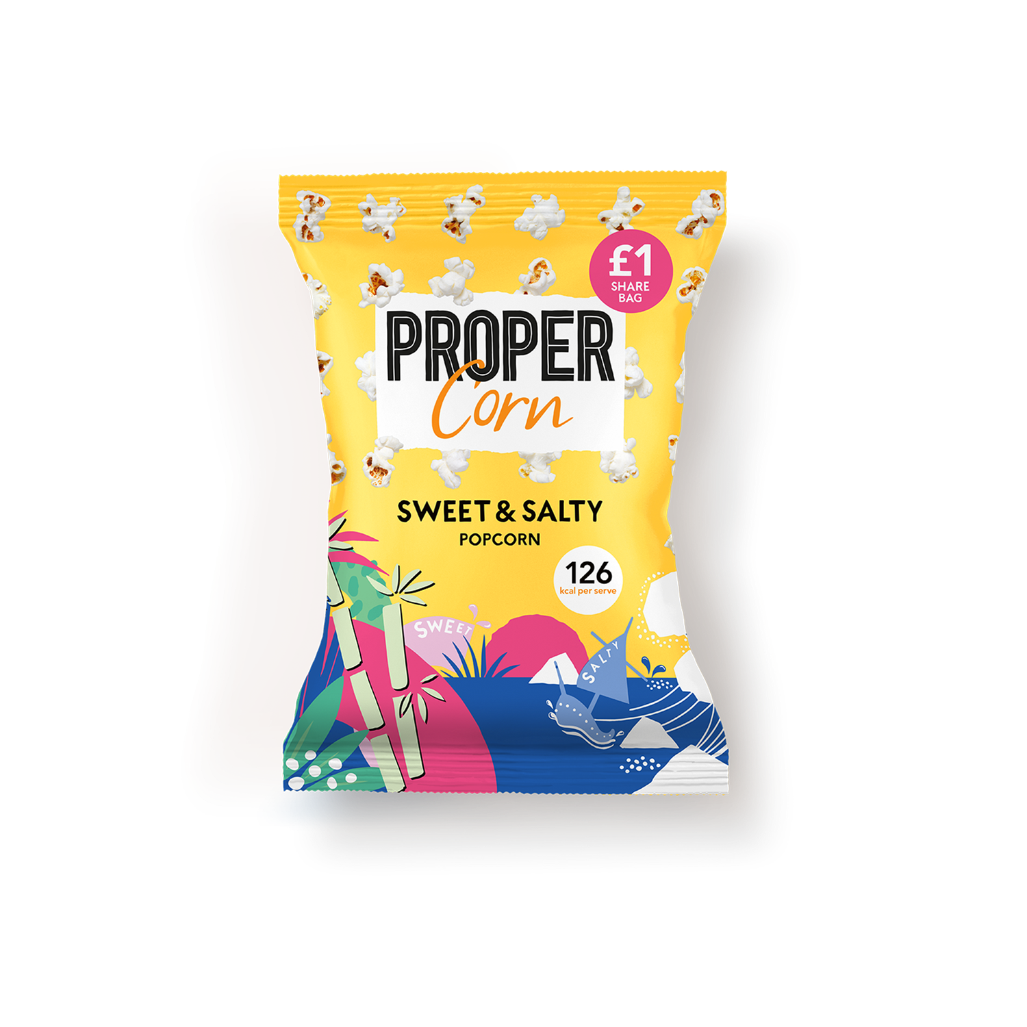 PROPERCORN SWEET & SALTY POPCORN £1