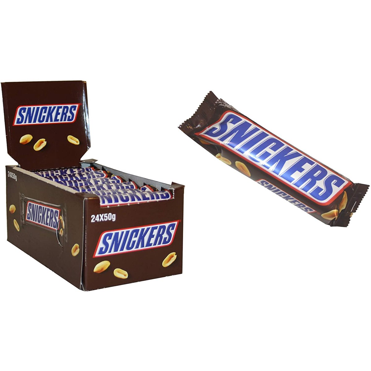 Snickers 48g Full Size Bars (24 Pack)