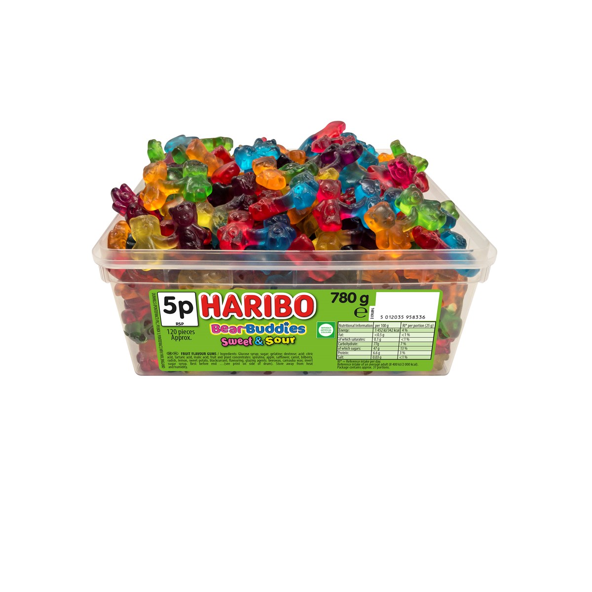 HARIBO TUBS 5p BEAR BUDDIES