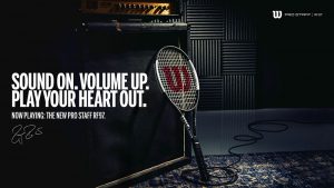 WILSON SPORTING GOODS E ROGER FEDERER PRESENTANO LA NEW PRO STAFF RF 97 AUTOGRAPH RACKET