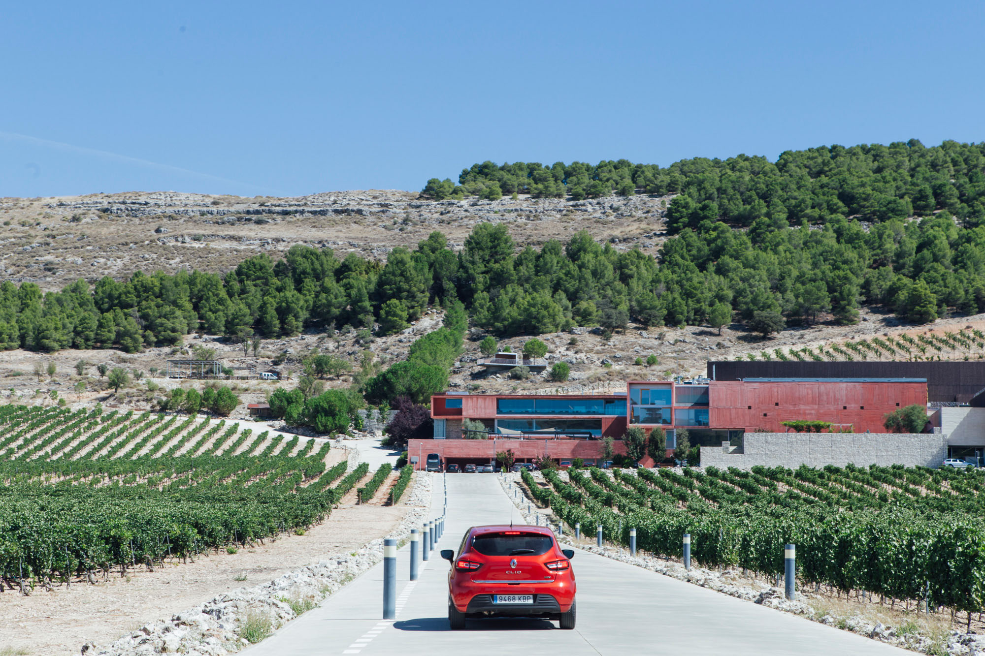 La entrada a la 'Bodega Pago de Carraovejas', a las afueras de Peñafiel. La entrada a la 'Bodega Pago de Carraovejas', a las afueras de Peñafiel.