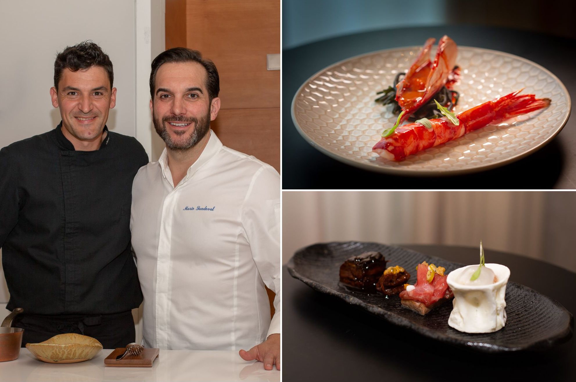 Restaurante 'La Gaia': Óscar Molina con Mario Sandoval y los platos del chef madrileño Restaurante 'La Gaia': Óscar Molina con Mario Sandoval y los platos del chef madrileño