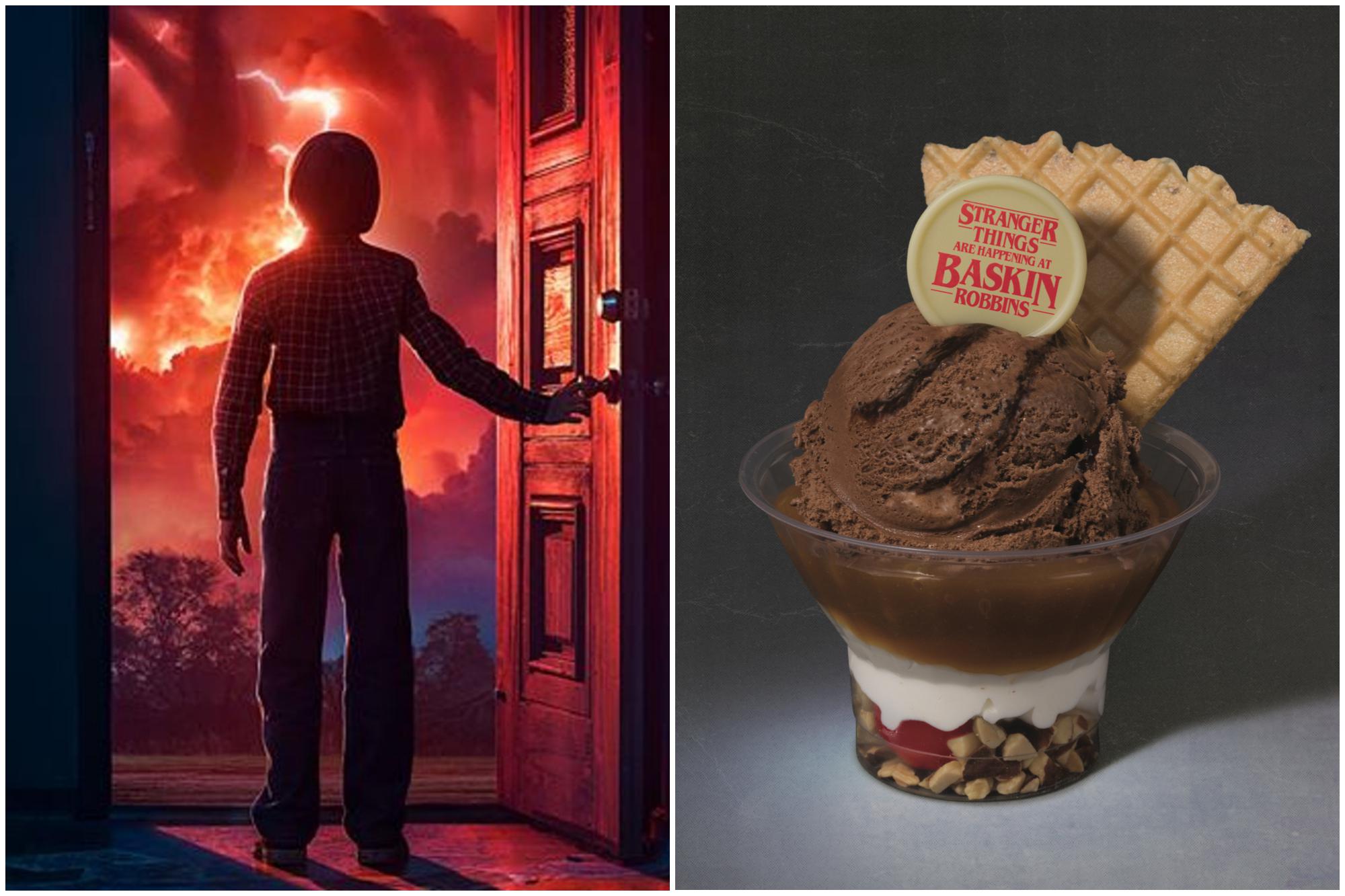 Un helado que se come al revés. Foto: Netflix / Baskin-Robbins. Un helado que se come al revés. Foto: Netflix / Baskin-Robbins.