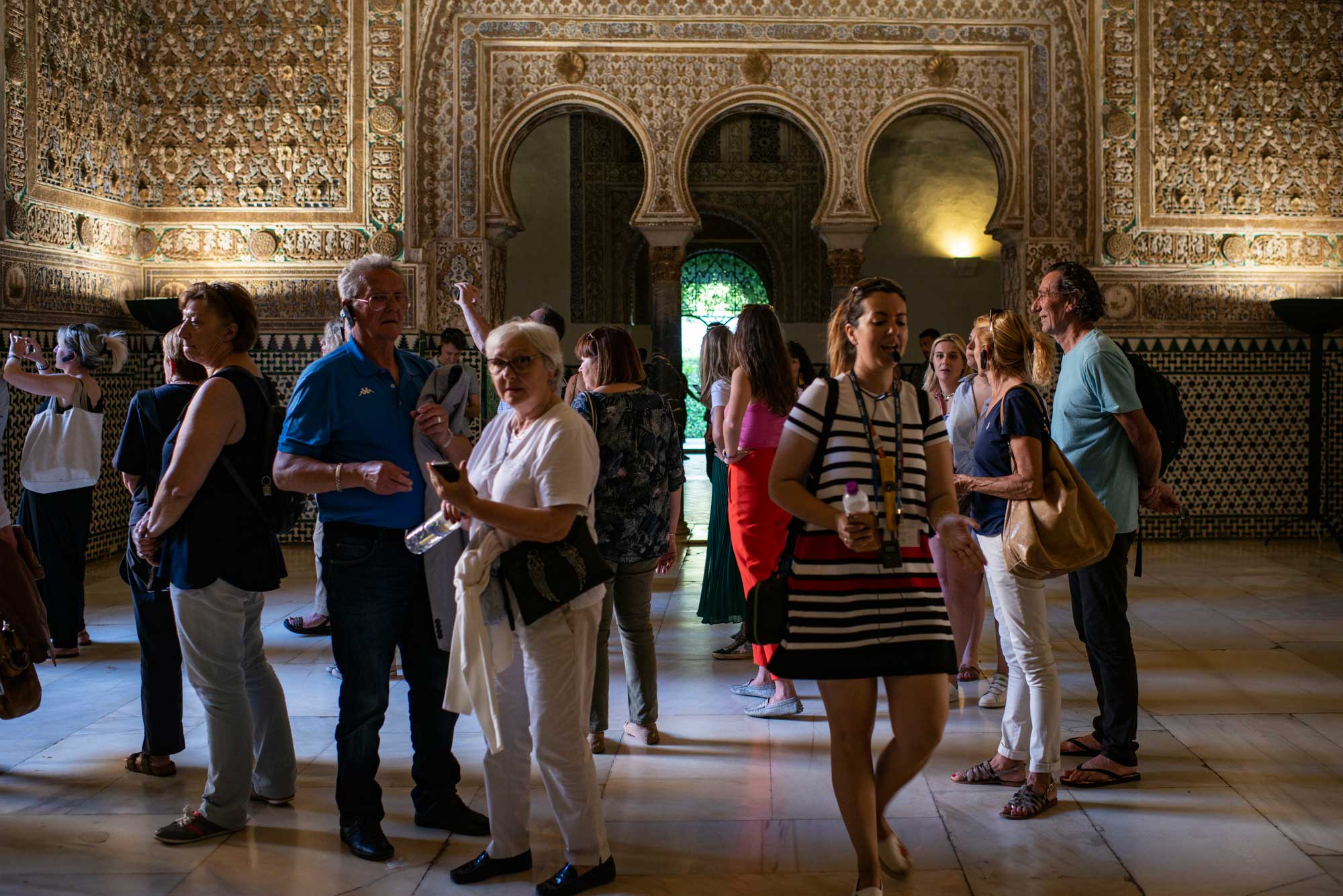 El Salón de los Embajadores, lugar de rodajes ya míticos, en el Alcázar de Sevilla. El Salón de los Embajadores, lugar de rodajes ya míticos, en el Alcázar de Sevilla.